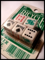 Dice : Dice - Poker Dice - Poker Dice with Bicycle Logo Set  of 5